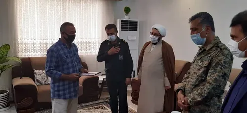 دیدار مسئول نمایندگی ولی فقیه درناحیه  بندرخمیر از خانواده معظم شهدا
