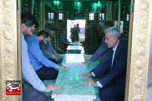 آیین غبارروبی حرم مطهرامامزادگان شهرکرد