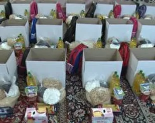 اهدا ۷۲ بسته معیشتی و لوازم التحریر در شاهرود