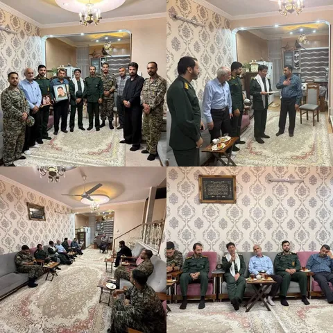  دیدار و تجلیل از خانواده معظم بسیجی شهید محمد پاکدل
