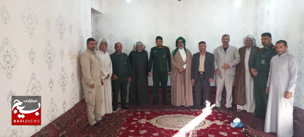 دیدار فرمانده ناحیه مقاومت بسیج دشت آزادگان با سران عشایر