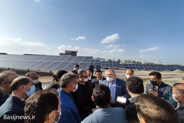 افتتاح نیروگاه خورشیدی ۲مگاواتی شرکت آرد سینا