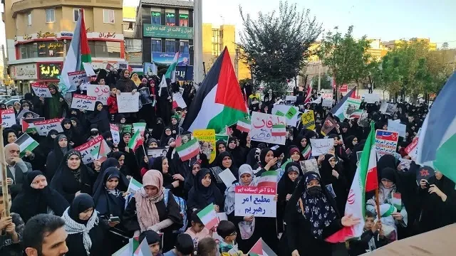 مردم انقلابی و مسئولان شهرستان ملارد  جنایت‌های رژیم غاصب صهیونیستی را محکوم کردند