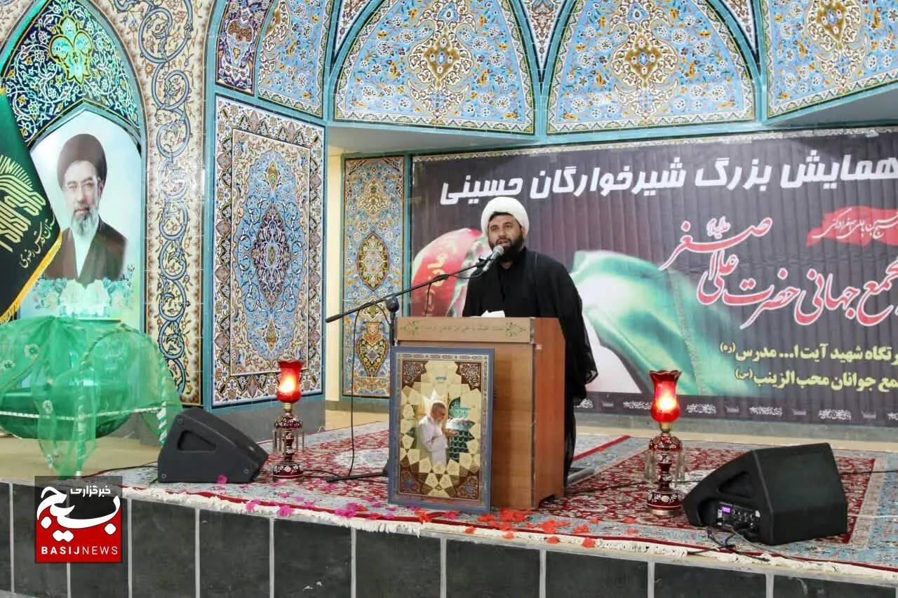 برگزاری همایش شیرخوارگان حسینی در زیارتگاه شهید آیت الله مدرس (ره) کاشمر