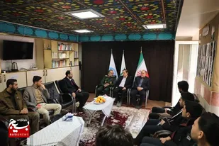 بازدید سردار موحد از بسیج دانشجویی دانشکدگان فارابی دانشگاه تهران+تصاویر