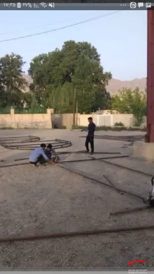 ساخت ساز مقبره شهدای گمنام بخش گلباف توسط حوزه بسیج امام حسین(ع)