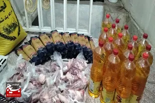 توزیع بسته معیشتی و غذای نذری به همت حوزه نرجس خاتون همدان