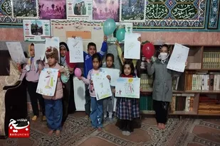 پویش نقاشی کودکان انقلاب در زاهدان