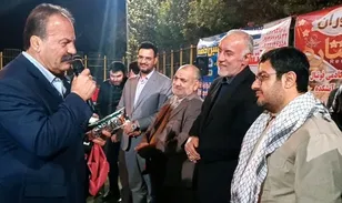 مراسم گلریزان و جمع آوری کمک های نقدی مردم و خیرین برای   توسعه   ورزش  شهر قلعه نو