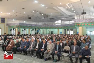 مراسم گرامیداشت شهدای هفتم تیر و اربعین شهدای خدمت در همدان