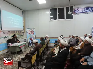 برگزاری نشست تبیینی بصیرتی روحانیون شهر بهارستان به مناسب هفته دفاع مقدس