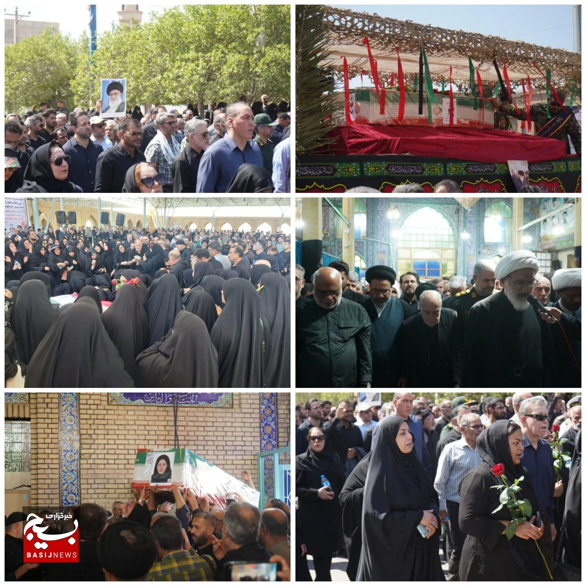 خروش مردمی در خرمشهر در ماه محرم؛ وداع باشکوه با شهیده سیده عاطفه بعاج زاده و تجدید پیمان راه شهدا

 