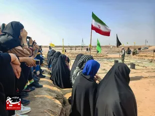 دانشجویان بسیجی خواهر دانشگاه علوم و فنون در مسیر نور
