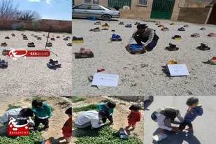 توزیع 200 جفت کفش بین افرادنیازمندبخش فاروق شهرستان مرودشت