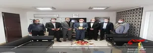 ديدار مسئول بسیج ادارات و کارمندان سپاه قائم آل محمد(عج) استان سمنان با مدیریت امور شعب بانک توسعه تعاون