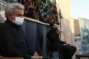عزاداری سیدرضا نریمانی در کوچه شهید محسن حججی