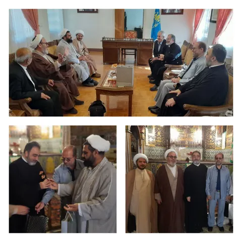 جانشین و معاونین سازمان بسیج اساتید، طلاب و روحانیون کشور از کلیسای وانک بازدید کردند