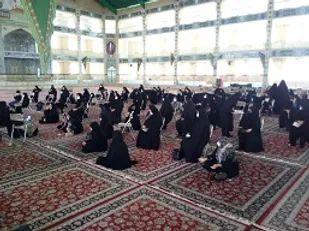 عزاداری سیدالشهدا توسط پایگاه ریحانه النبی حوزه نرجس خاتون ناحیه مرکزی یزد