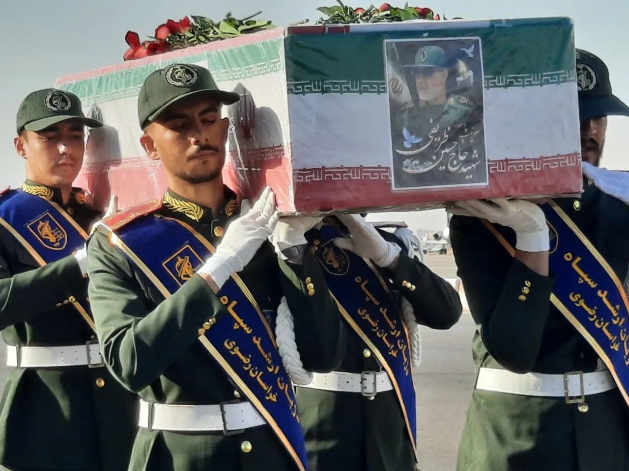 استقبال از پیکر مطهر سردار شهید حسین ظریفی در مشهد
