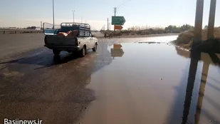 تبدیل شدن پل فیروزآباد شهرری به دریاچه فیروزآباد