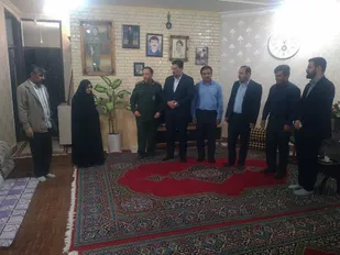 تجلیل از صبر و استقامت مادر شهید در لالی