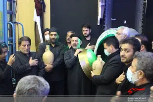 آئین طشت گذاری حسینیه ثارالله اردبیل