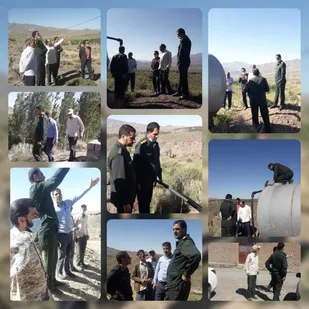 در راستای ادامه طرح آب رسانی سپاه جیرفت به مناطق محروم