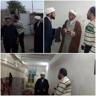 بازدید مسئول قرارگاه شهید شاطری استان از محله اسلامی شهید بهشتی شاهرود