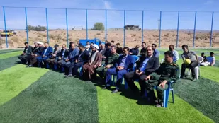 زمین چمن مصنوعی روستای کوشه با اعتبار ۴ میلیارد تومان افتتاح شد
