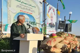 المان شهدای گمنام بخش شیرین سو رونمایی شد