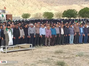 وداع با رزمنده دفاع مقدس در شهرستان تنگستان