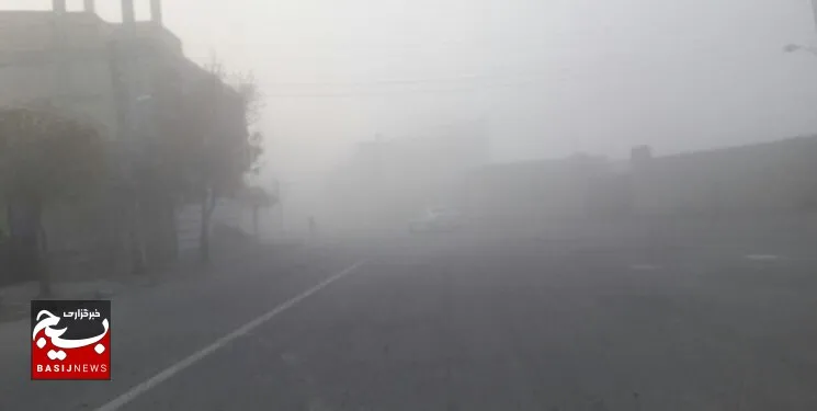 وقوع پدیده مه گرفتگی در خوزستان