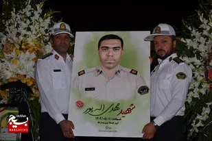 شهید &zwnj;الله&zwnj;پور در زادگاهش آرام گرفت + عکس