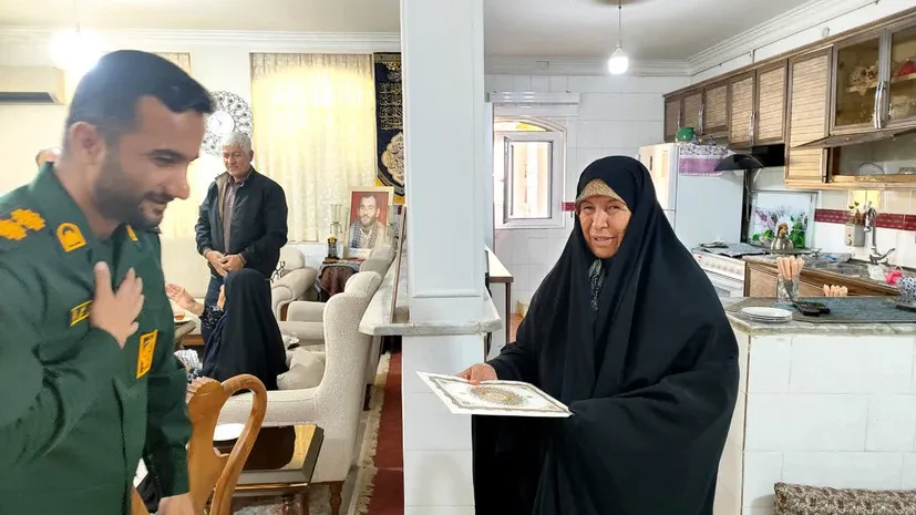 دیدار بسیجیان شهرستان ساوجبلاغ، با خانواده‌ معزز شهدا شهر گلسار و روستای خور