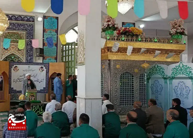 برگزاری آئین غبارروبی بقعه متبرکه امام زاده علوی بخش احمد آباد+ عکس