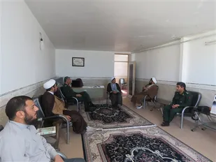 دیدارفرماندهی ومسئول دفتر نمایندگی ولی فقیه در سپاه زرند با امام جمعه ریحانشهر