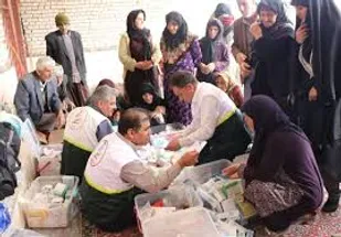 ارائه خدمات پزشکی به عشایر منطقه گُرگو به همت بسیج ادارات سپاه فتح