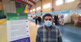 روزانه ۵۰۰ نفر توسط کادر درمان سپاه تاکستان واکسینه می شوند