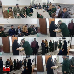 دیدار با خانواده شهدا در ایذه
