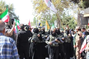 حضور بانوان شاهرودی در رزمایش جان&zwnj;فدایان +تصاویر