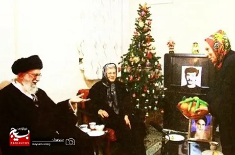 دیدار سردار حسن زاده و حجت الاسلام علیزاده با خانواده‌ی 