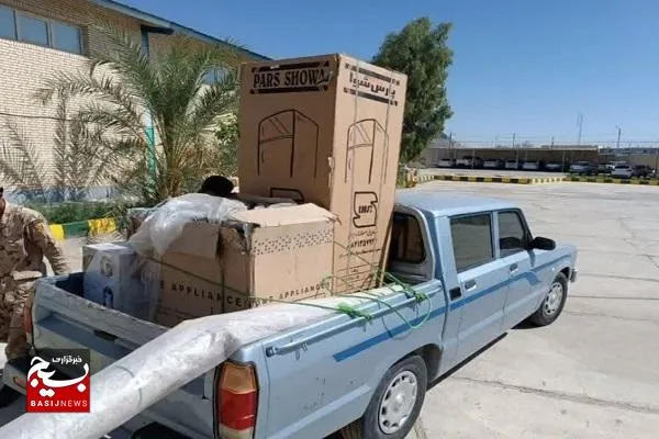 یک سری جهیزیه به زوج جوان مهرستانی اهداشد