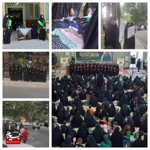 برپایی غرفه عفاف و حجاب و اجتماع بزرگ مدافعان حریم خانواده در طرقبه شاندیز+ عکس