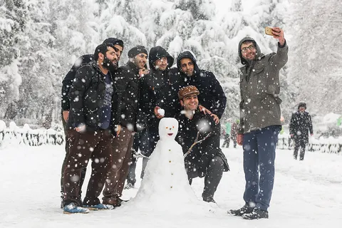 بارش برف زمستانی در تهران