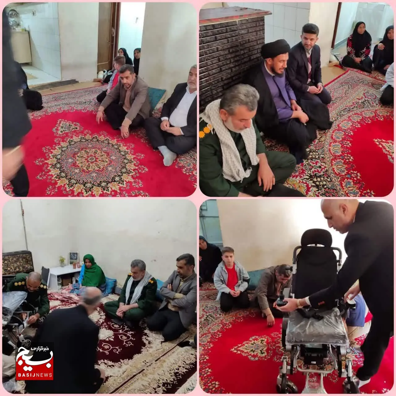 آئین اهدای ۶ ویلچر برقی به ارزش ۸۰۰ میلیون تومان در شهرستان باغملک برگزار شد