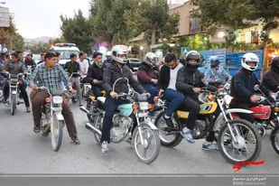 همایش موتورسواران در سامان