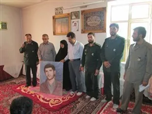 دیدار از خانواده شهید حسین احمدی در روستای دیکین الموت