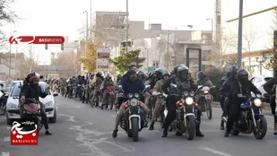 نمایش اقتدار مدافعان امنیت استان قزوین در آستانه ۴۷ سالگی انقلاب اسلامی