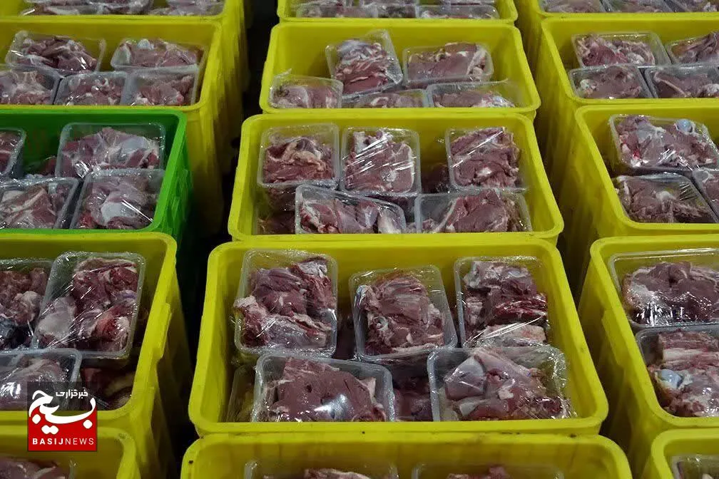 ۱۳۵۰۰ بسته گوشت قربانی در بین نیازمندان شهرستان توزیع شد