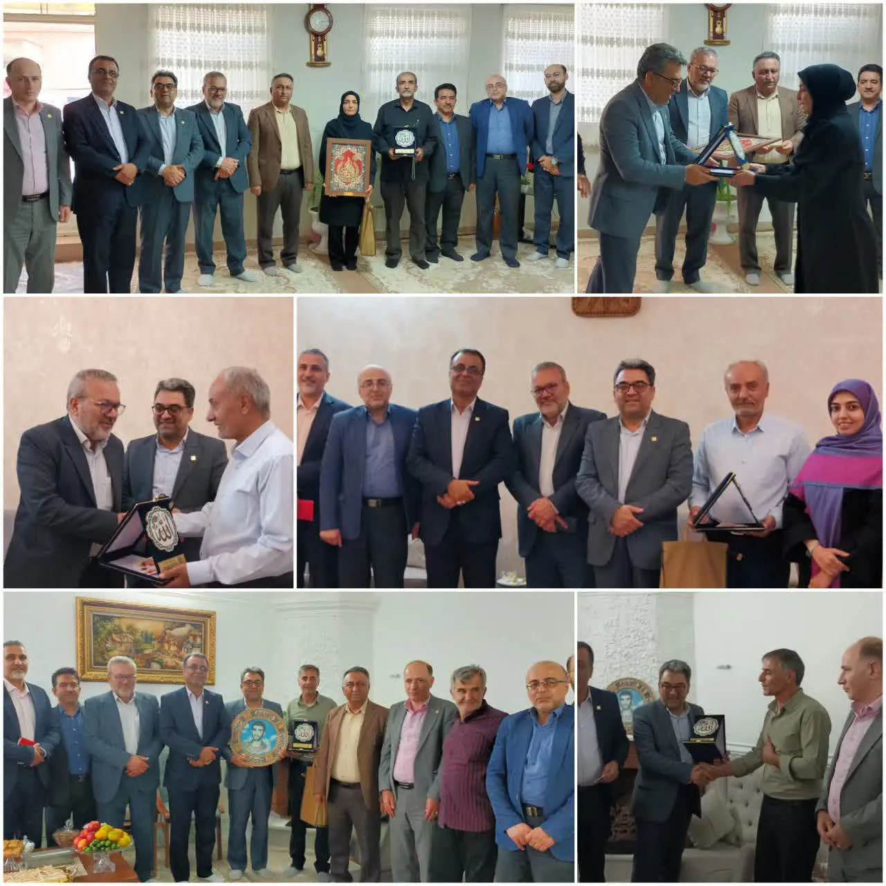 دیدار رئیس دانشگاه علوم پزشکی سمنان با خانواده شهدا دامغان